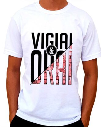 Camiseta Vigiai e Orai - Masculina
