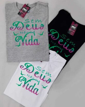 Baby Look Sem Deus Não Há Vida - Feminina