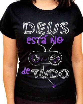 Baby Look Deus está no controle - Feminina