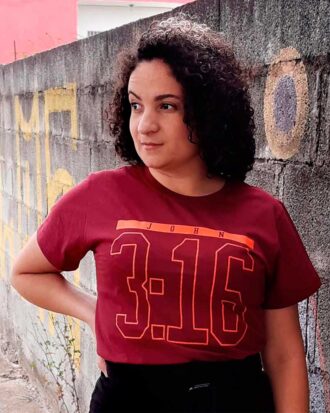 Baby Look João 3:16 John 3 16 - Feminina