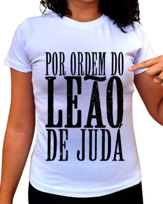 Baby Look Por Ordem do Leão de Judá - Feminina