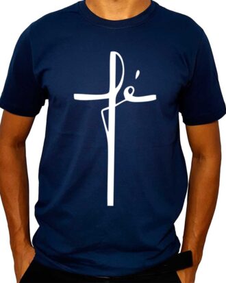 Camiseta Fé estilo Cruz - Masculina