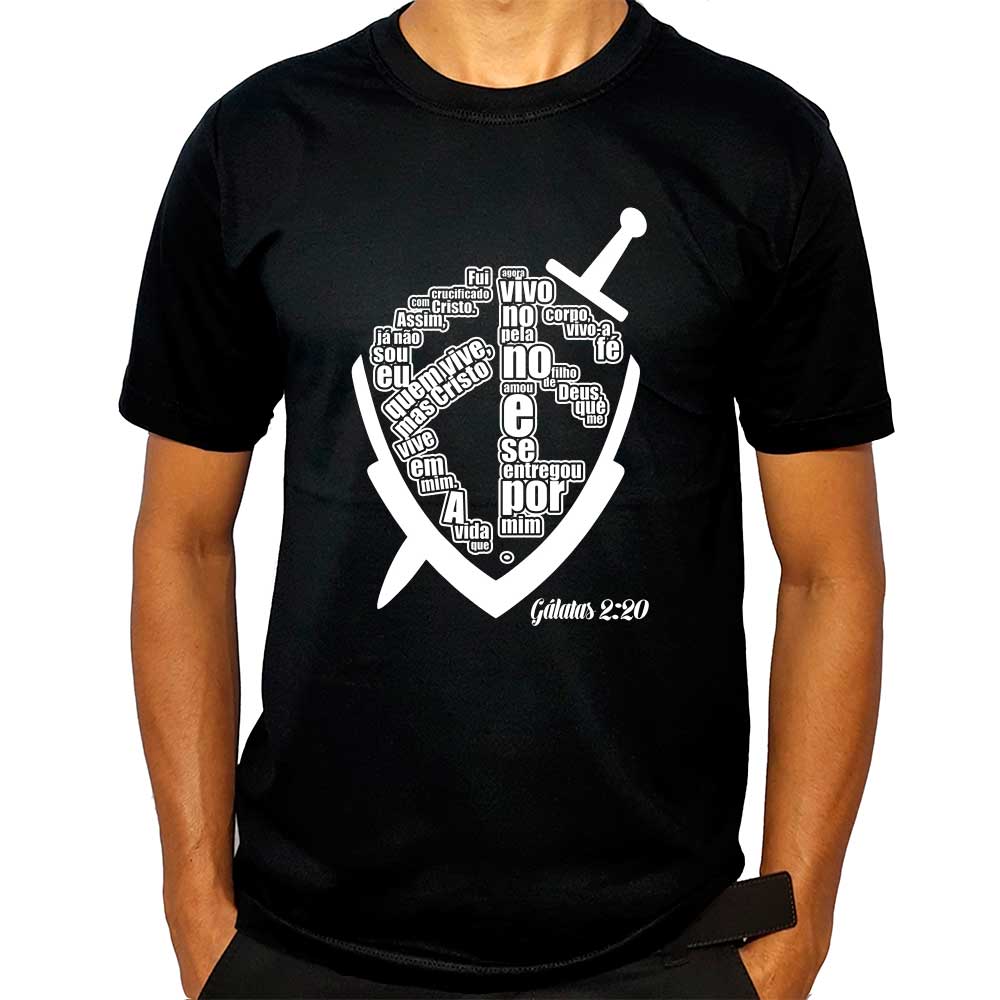 Camisetas Com Frases Evangelicas Masculina Camisa Estampada