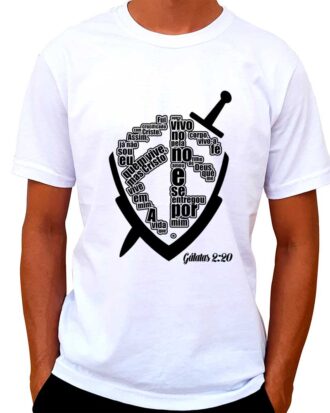 Camiseta A Fé é meu Escudo - Masculina
