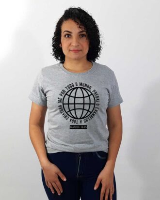 Baby Look Marcos 16:15 Ide e Pregai o Evangélho - Feminina