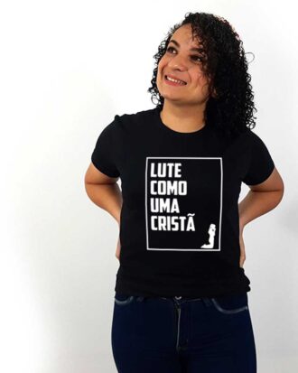 Baby Look Lute como uma Cristã - Feminina