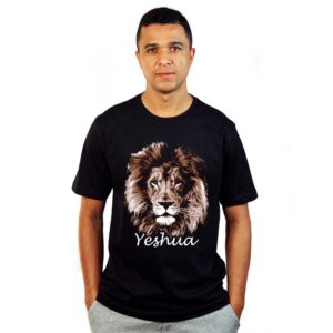 T-SHIRT LEAO YESHUA - BRANCO, Atacado Tshirt