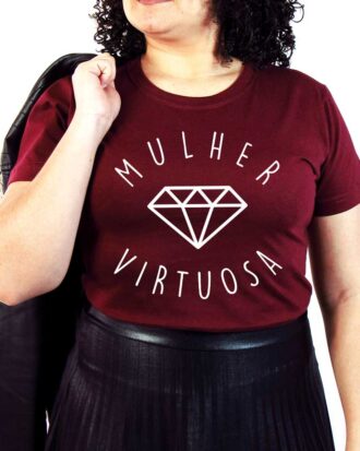 Baby Look Feminina Mulher Virtuosa Pv 33:10