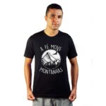 Camiseta Masculina A Fé Move Montanhas