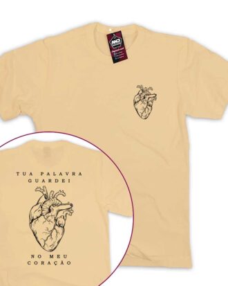 Camiseta Tua Palavra Guardei No Meu Coração
