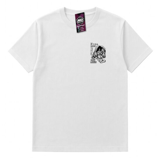 Camiseta Streetwear Masculina Japonês Estampada Algodão Penteado Premium Daniel na Cova dos Leões Branca Frente Camiseta Streetwear Masculina Japonês Estampada Algodão Penteado Premium Daniel na Cova dos Leões Branca Frente
